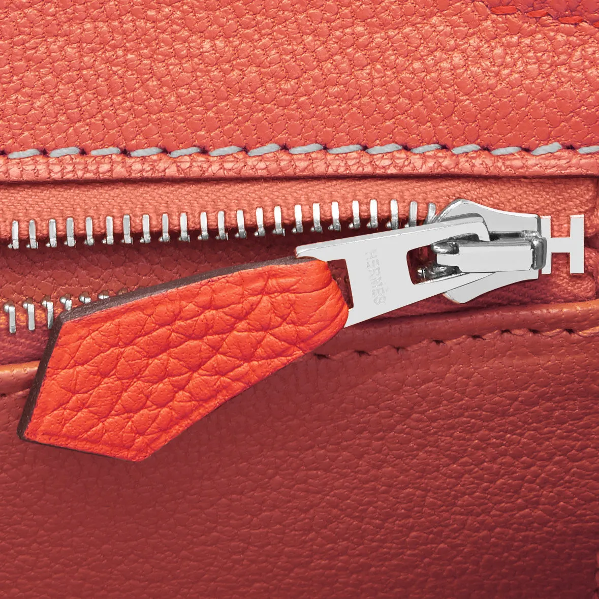 Hermes Birkin 30 Orange Poppy Verso Sanguine Birkin Bag U Stamp, 2022