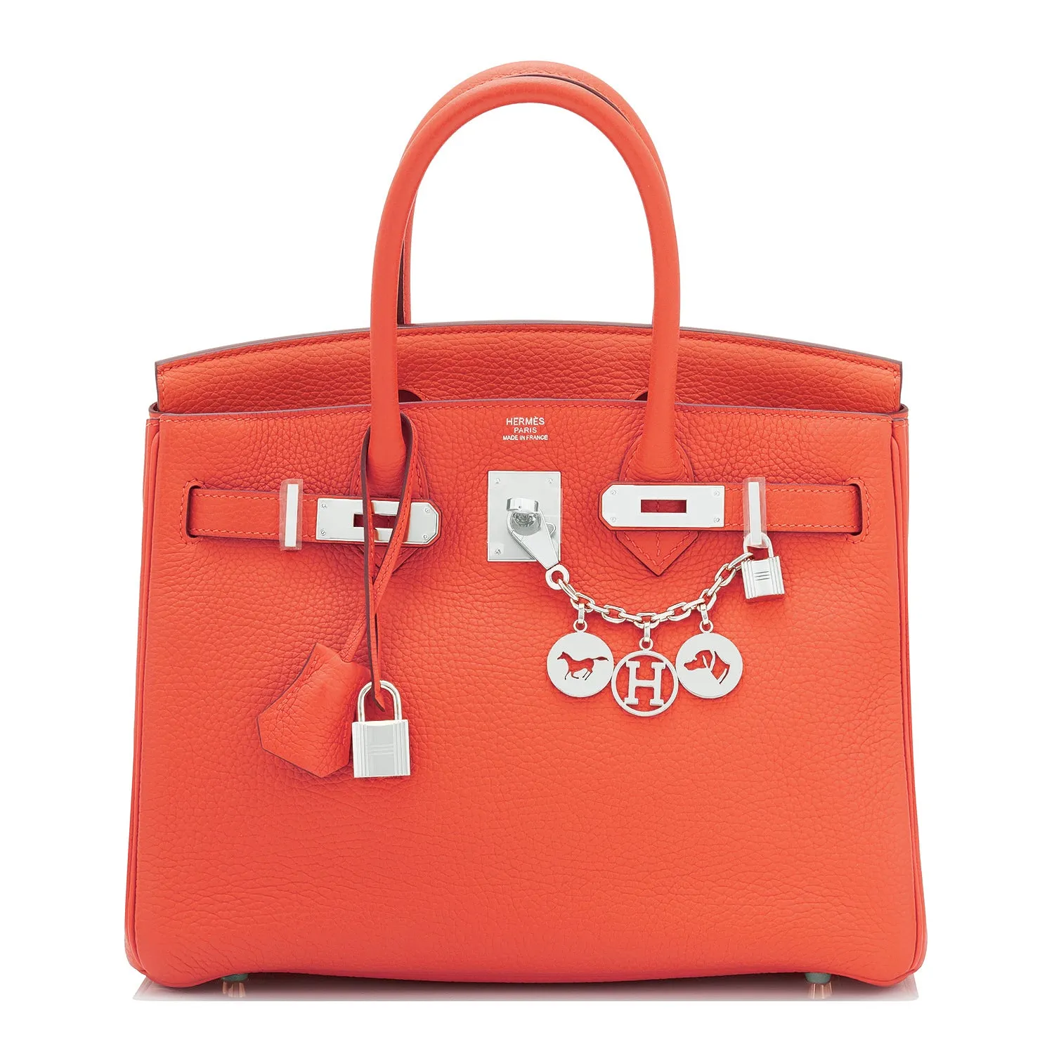 Hermes Birkin 30 Orange Poppy Verso Sanguine Birkin Bag U Stamp, 2022