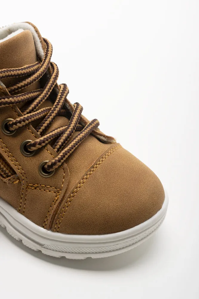 High Top Sneakers Brown