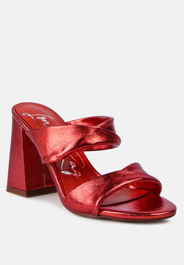 Hot Mess Puffy Block Heel Sandals By Ruw