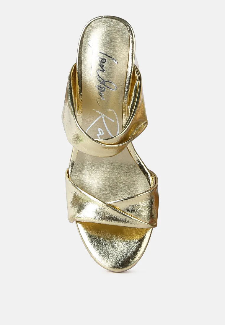 Hot Mess Puffy Block Heel Sandals By Ruw