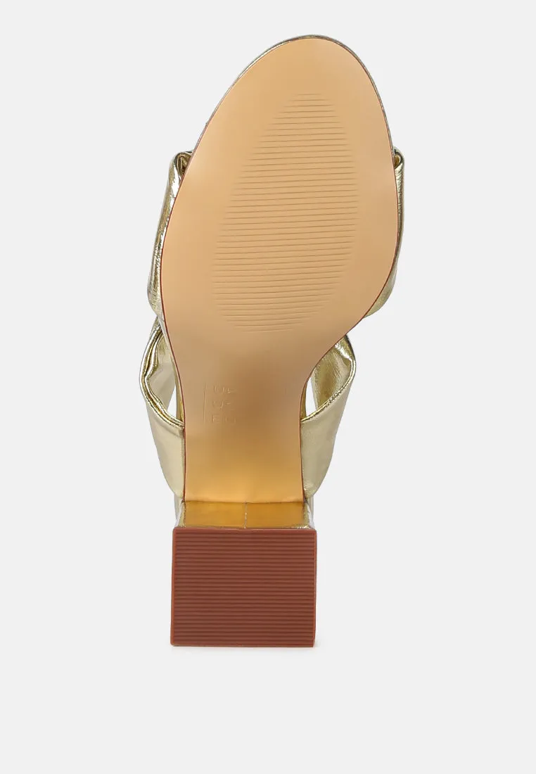 Hot Mess Puffy Block Heel Sandals By Ruw