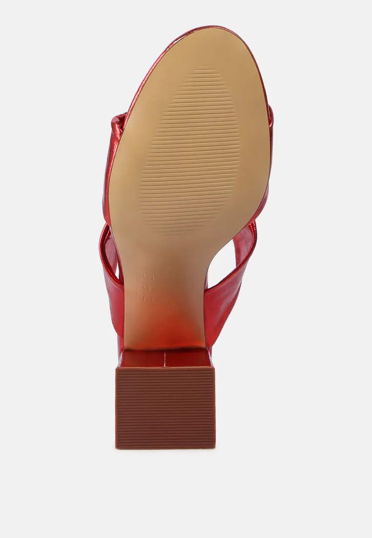Hot Mess Puffy Block Heel Sandals By Ruw