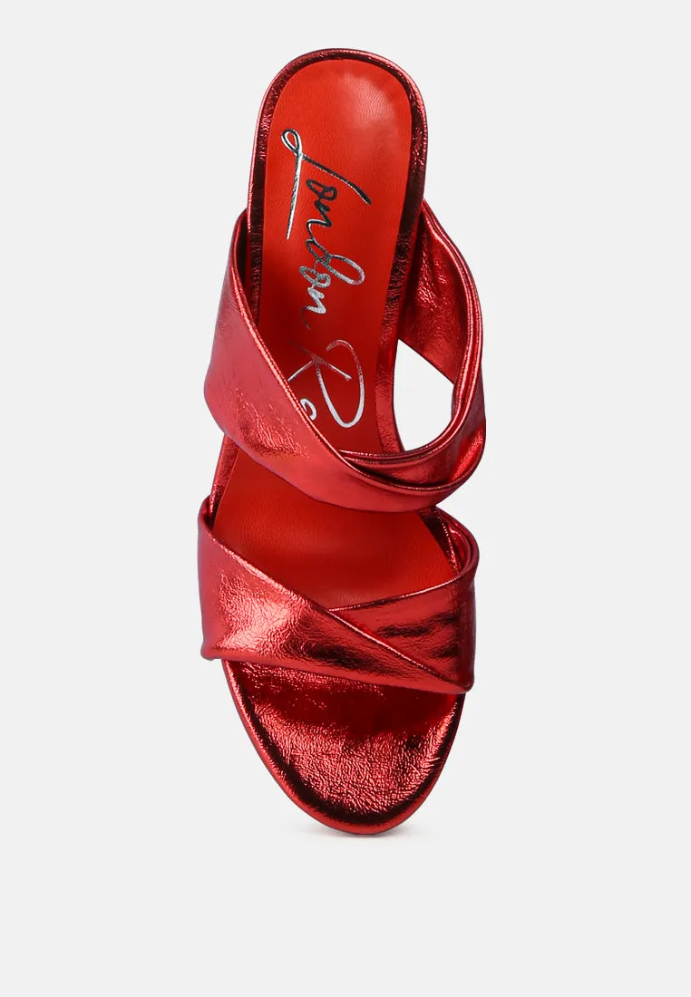 Hot Mess Puffy Block Heel Sandals By Ruw