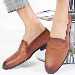 Hugo Brown Dual Tone Loafers For Men