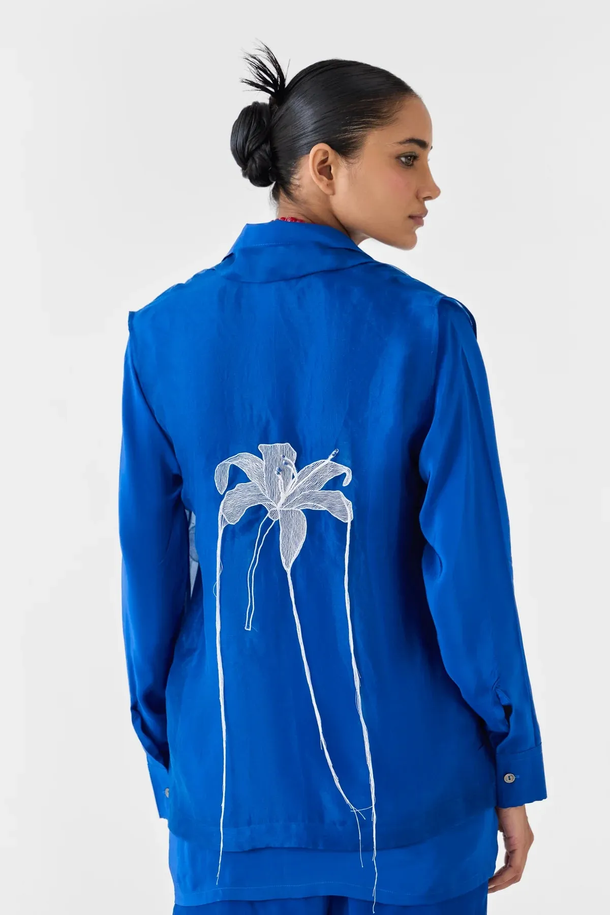 Indigo | Organza Jacket