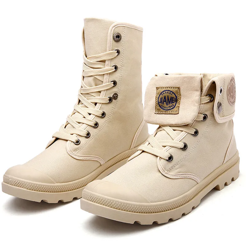 INSTOCK-British Martin boots breathable canvas boots