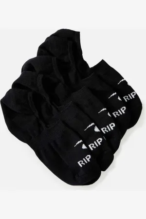 INVISI SOCK 5-PACK - BLACK