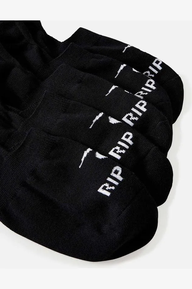 INVISI SOCK 5-PACK - BLACK