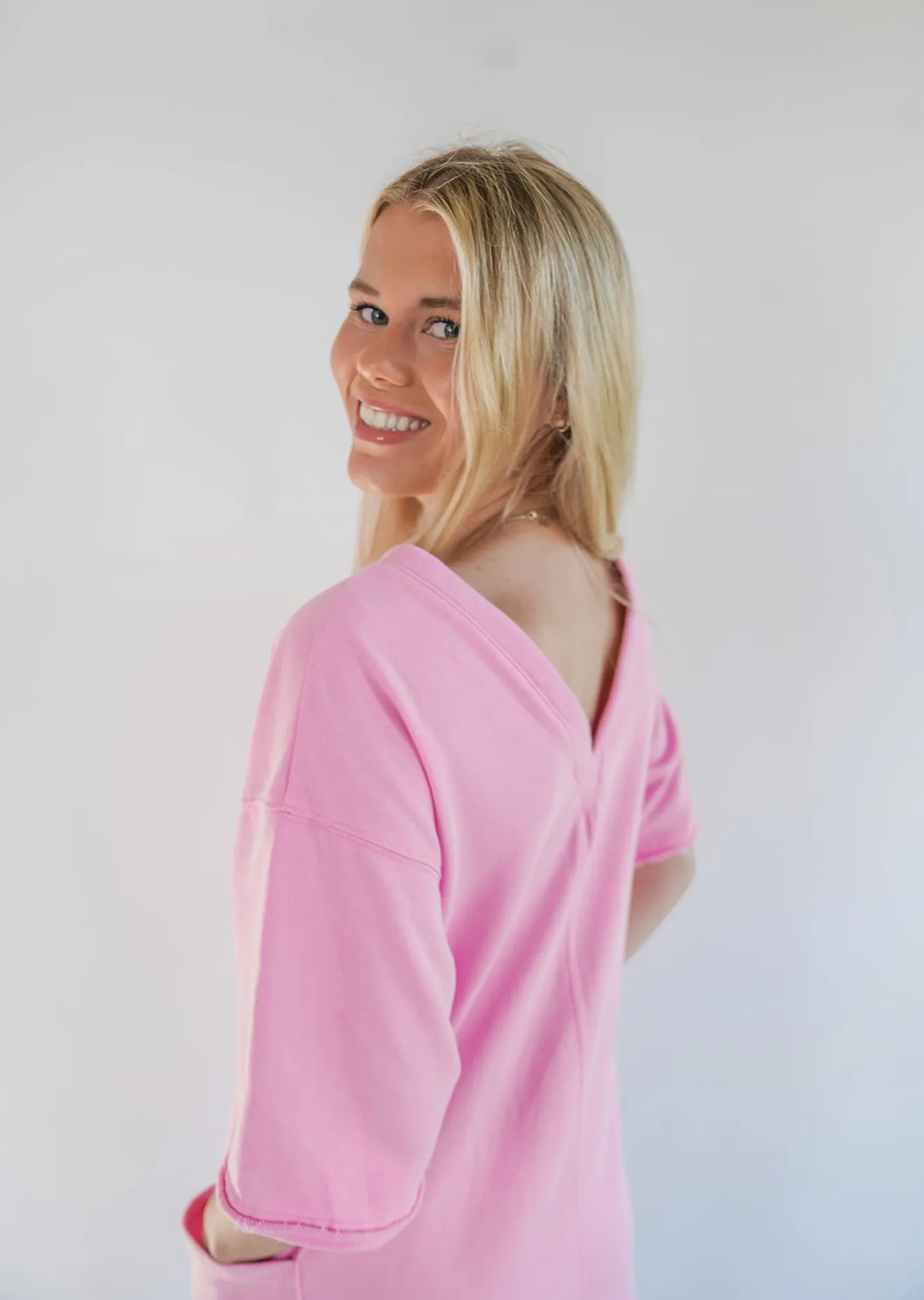 Jennifer Pink Romper
