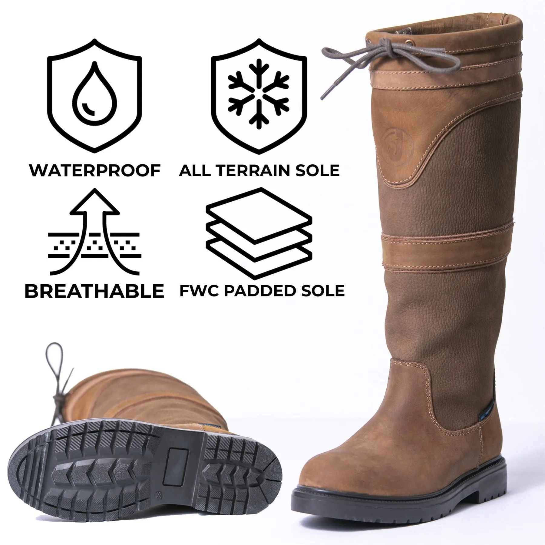 JHR The Amazon Waterproof Country Boots