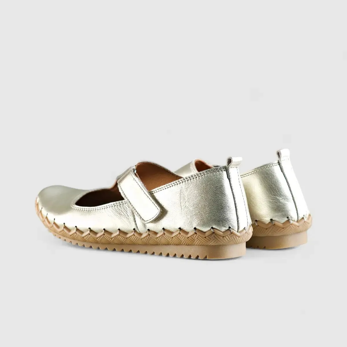 Karyoka Comfort Leather Casuals 5405 Gold