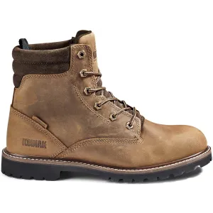 Kodiak Men's Mckinney 6" WP Slip Resist Safety Work Boot -Brown- 4TDQBN