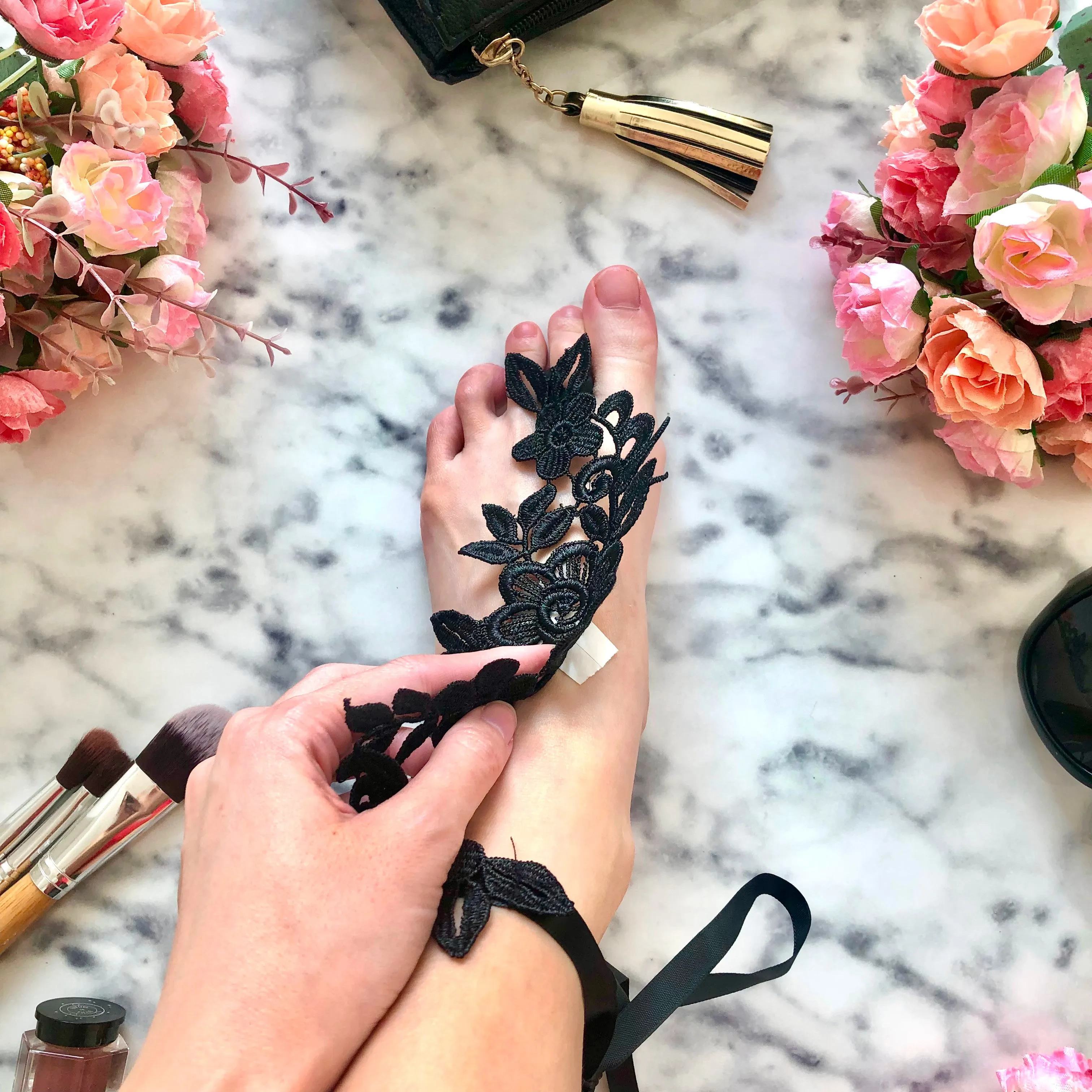 Lace Anklet Barefoot Sandals
