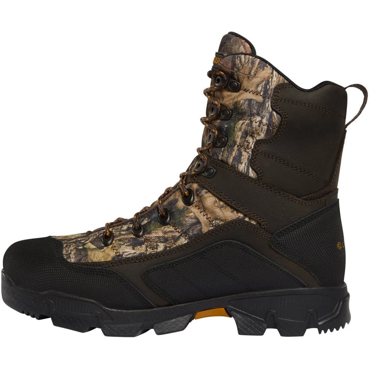 Lacrosse Men's Cold Snap 9" Plain Toe Pac WP 1200G Hunt Boot Mossy Oak 566710