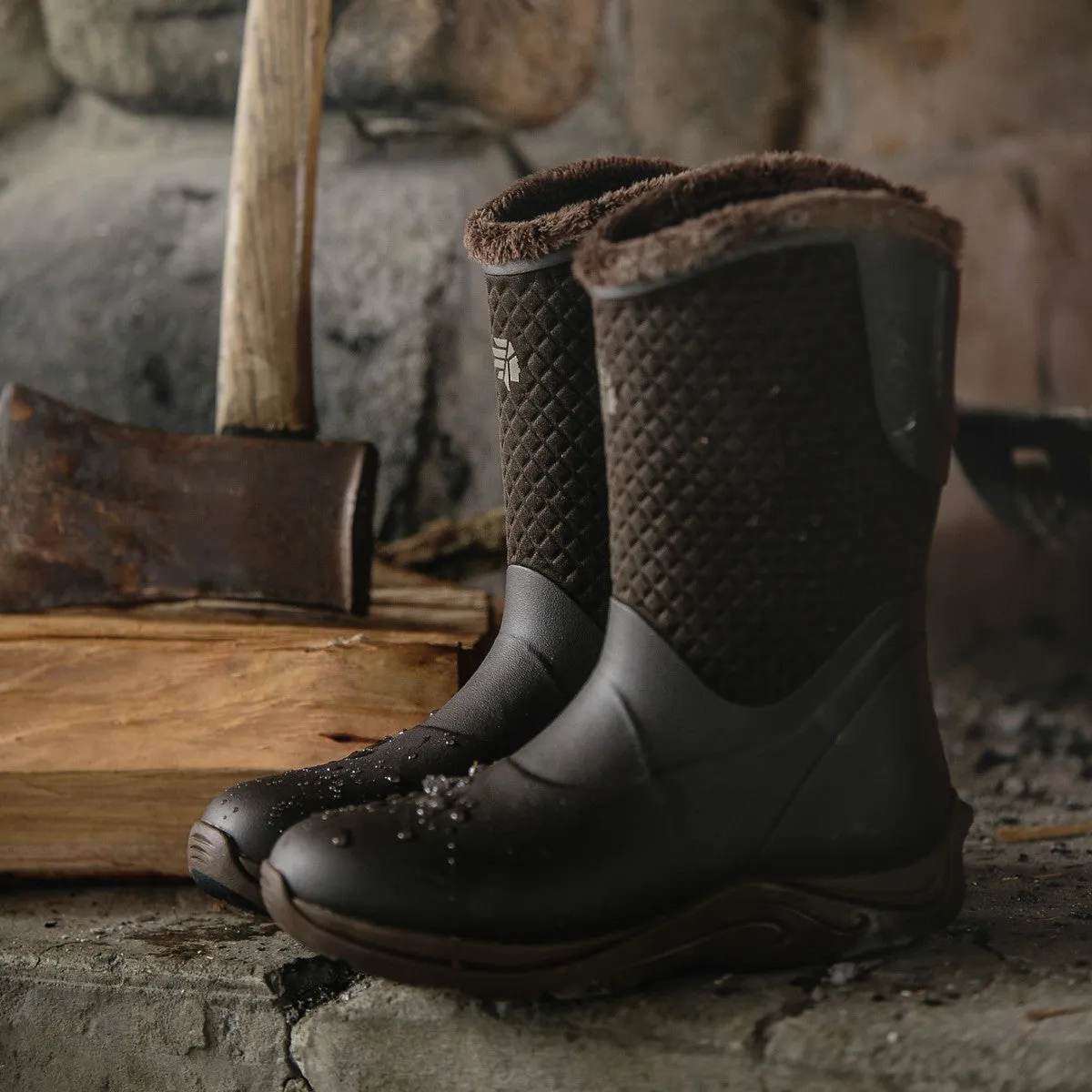 Lacrosse Women's Alpha Cozy 10" Soft Toe WP Pac Rubber Boot - Brown - 656111