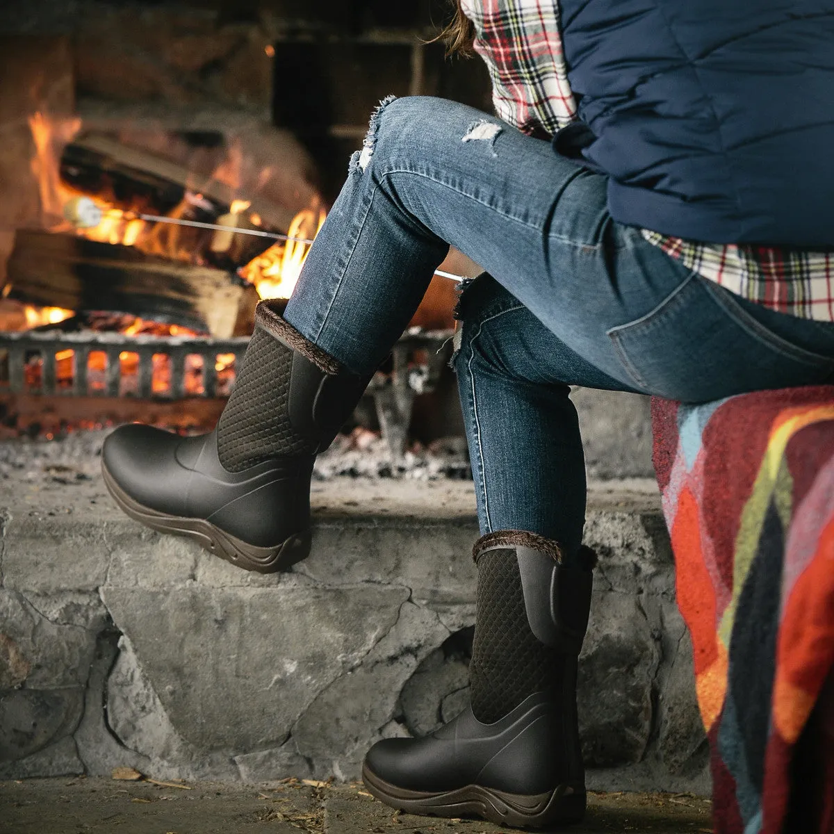 Lacrosse Women's Alpha Cozy 10" Soft Toe WP Pac Rubber Boot - Brown - 656111