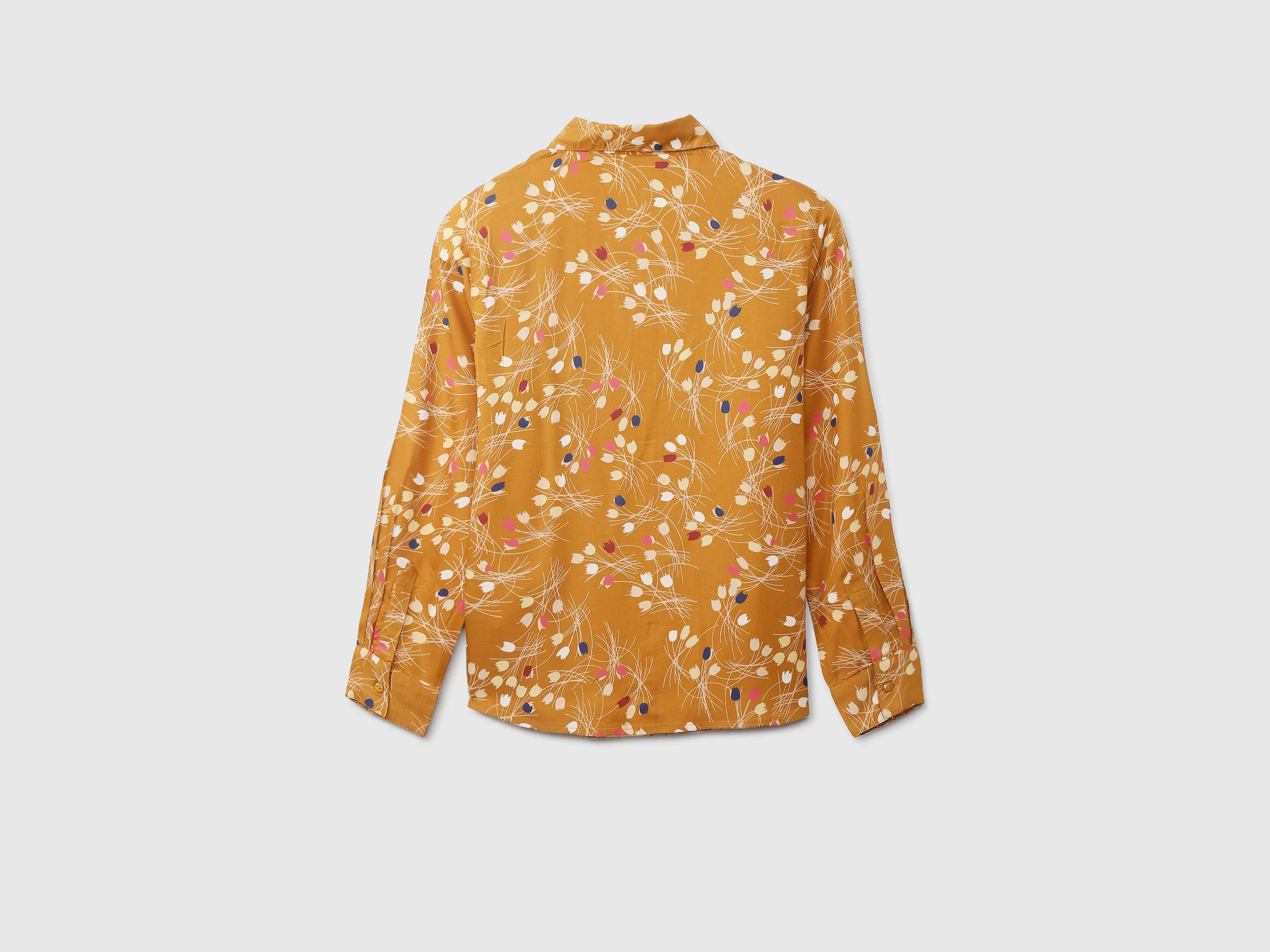 Ladies Long Sleeve Printed Shirt