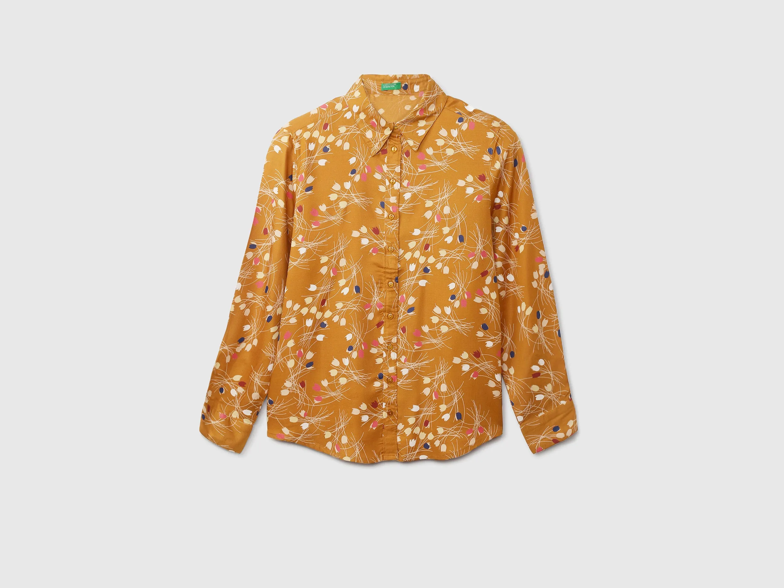 Ladies Long Sleeve Printed Shirt