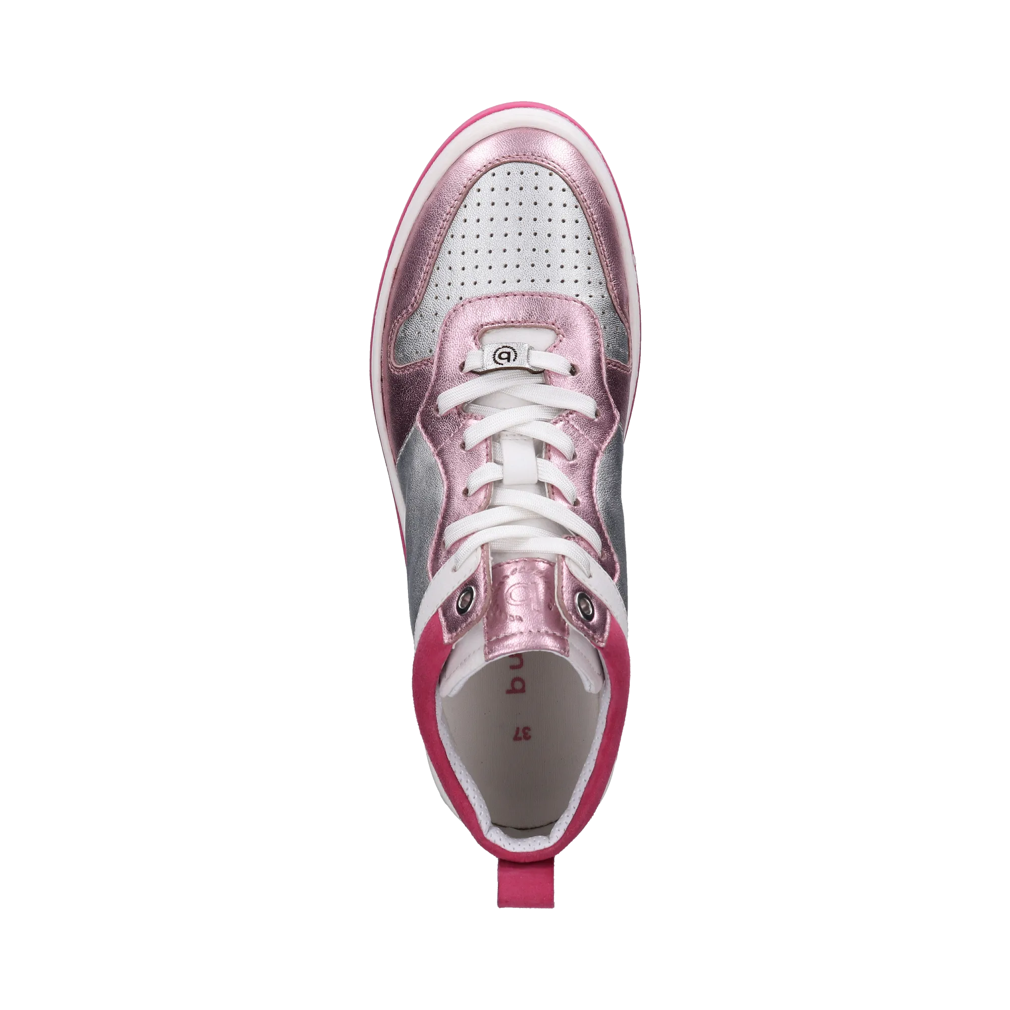 Leder Sneaker silber