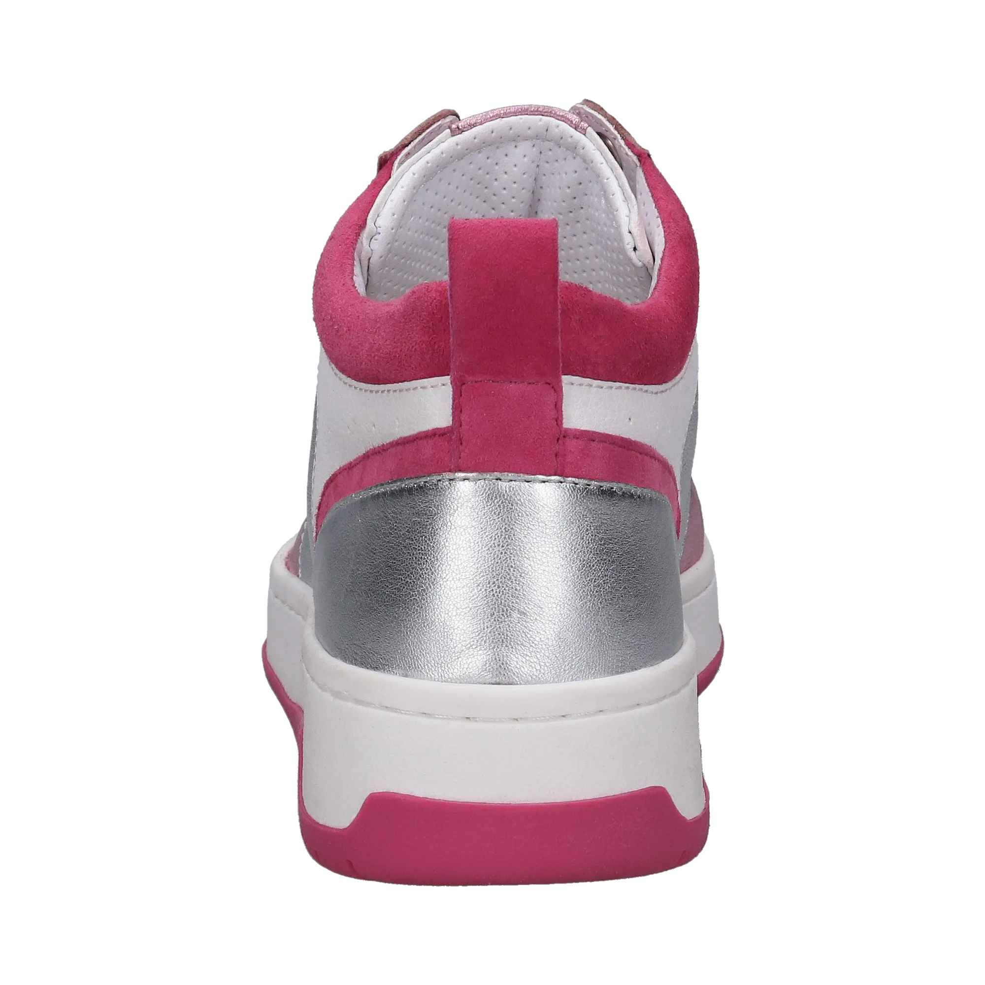 Leder Sneaker silber