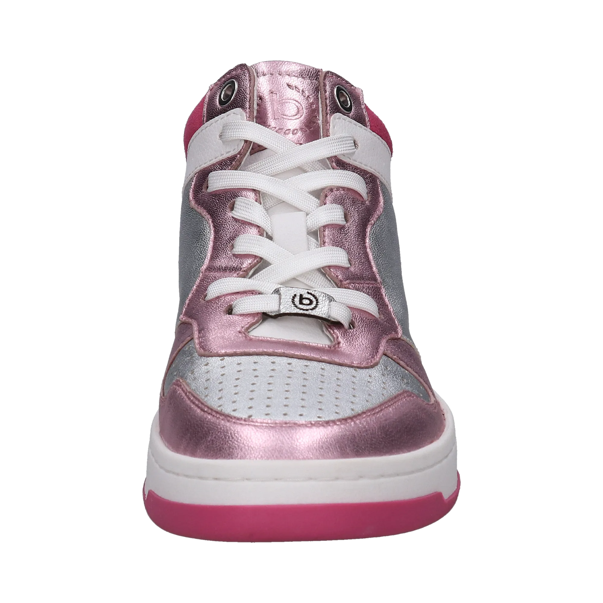 Leder Sneaker silber