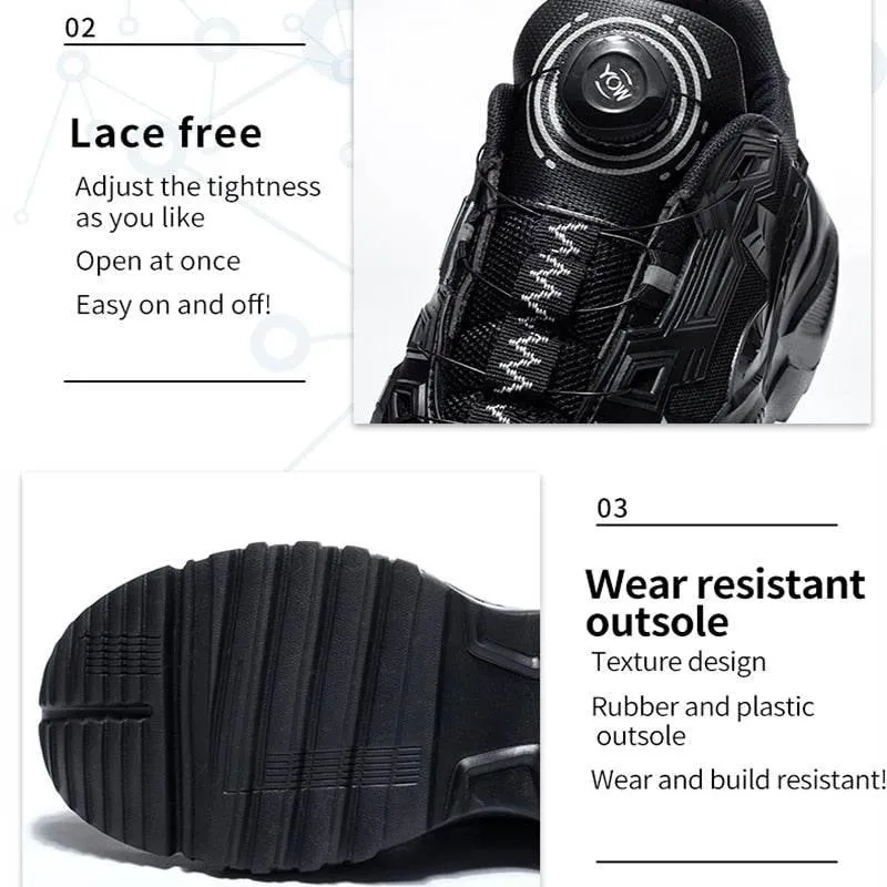 Lightweight Lace-Free Sneakers - Comfortable Urban Casual Footwear