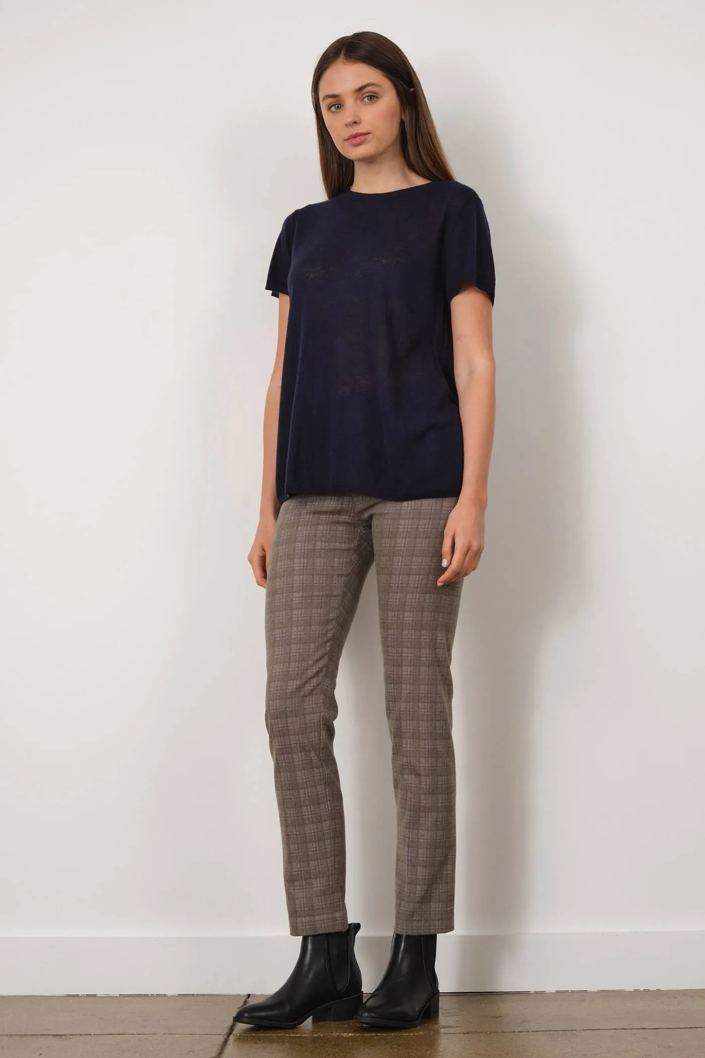 LILI Flannel Taupe Plaid