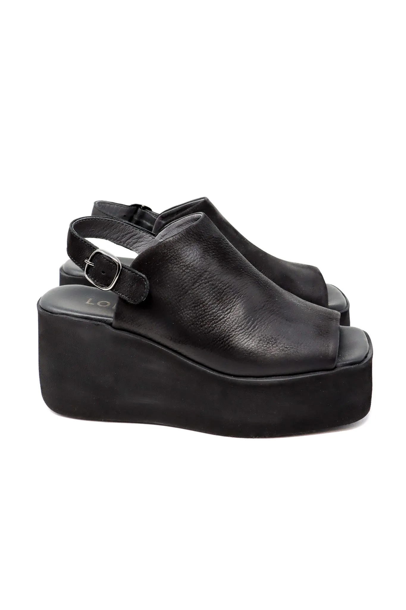 LOFINA Gas Nero Sandals