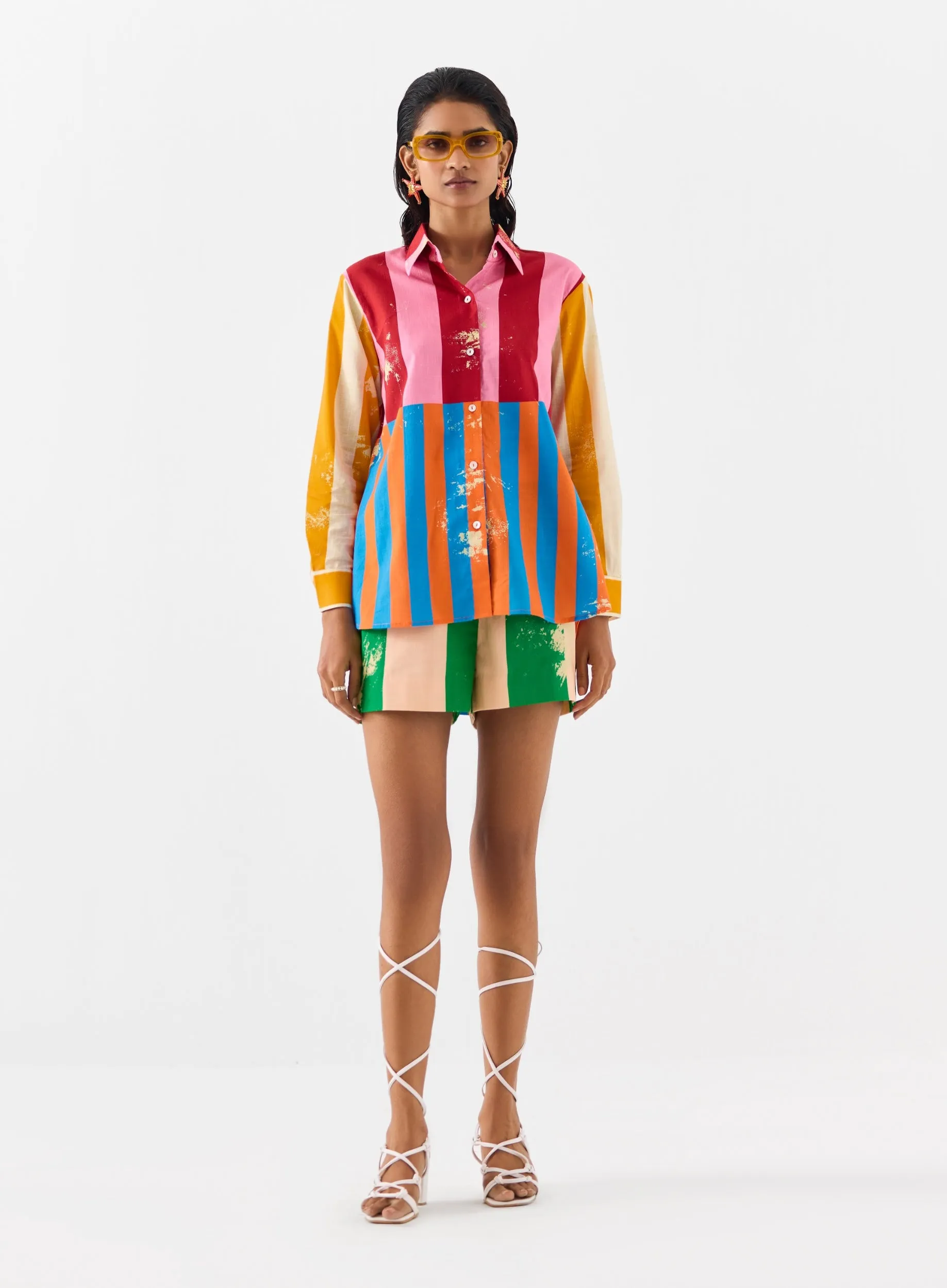 Long beach shirt and shorts