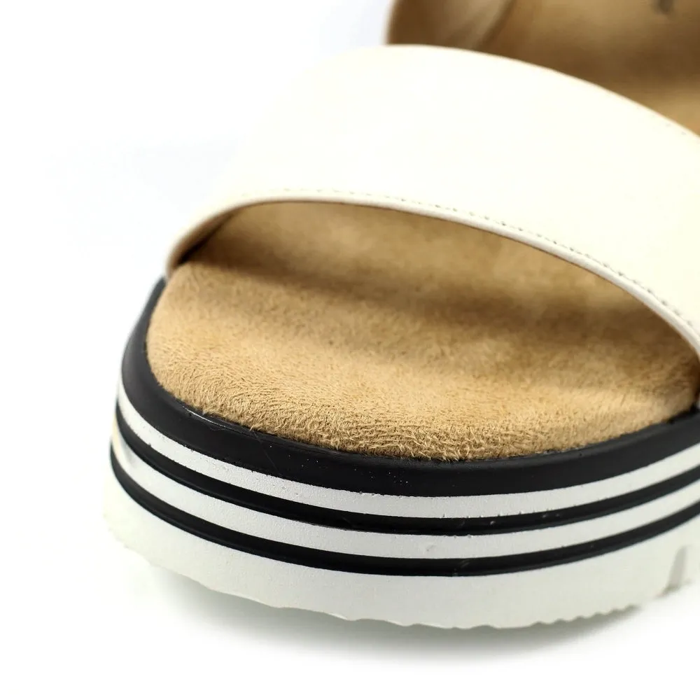 Lunar Jocelyn White Wedge Sandal