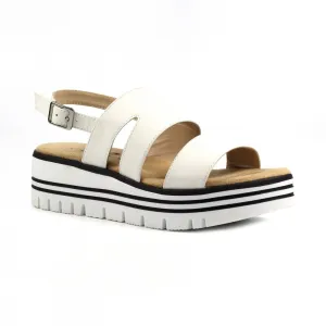 Lunar Jocelyn White Wedge Sandal