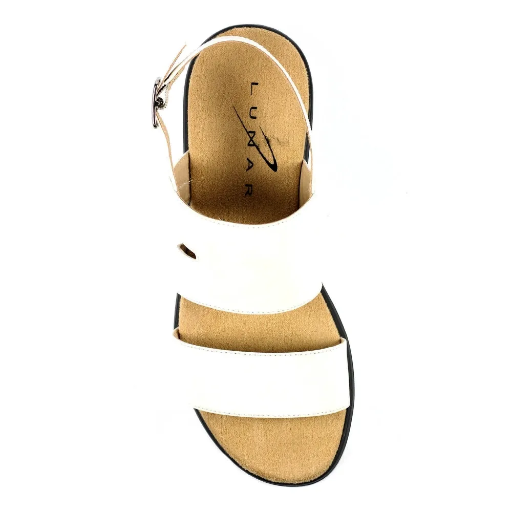 Lunar Jocelyn White Wedge Sandal