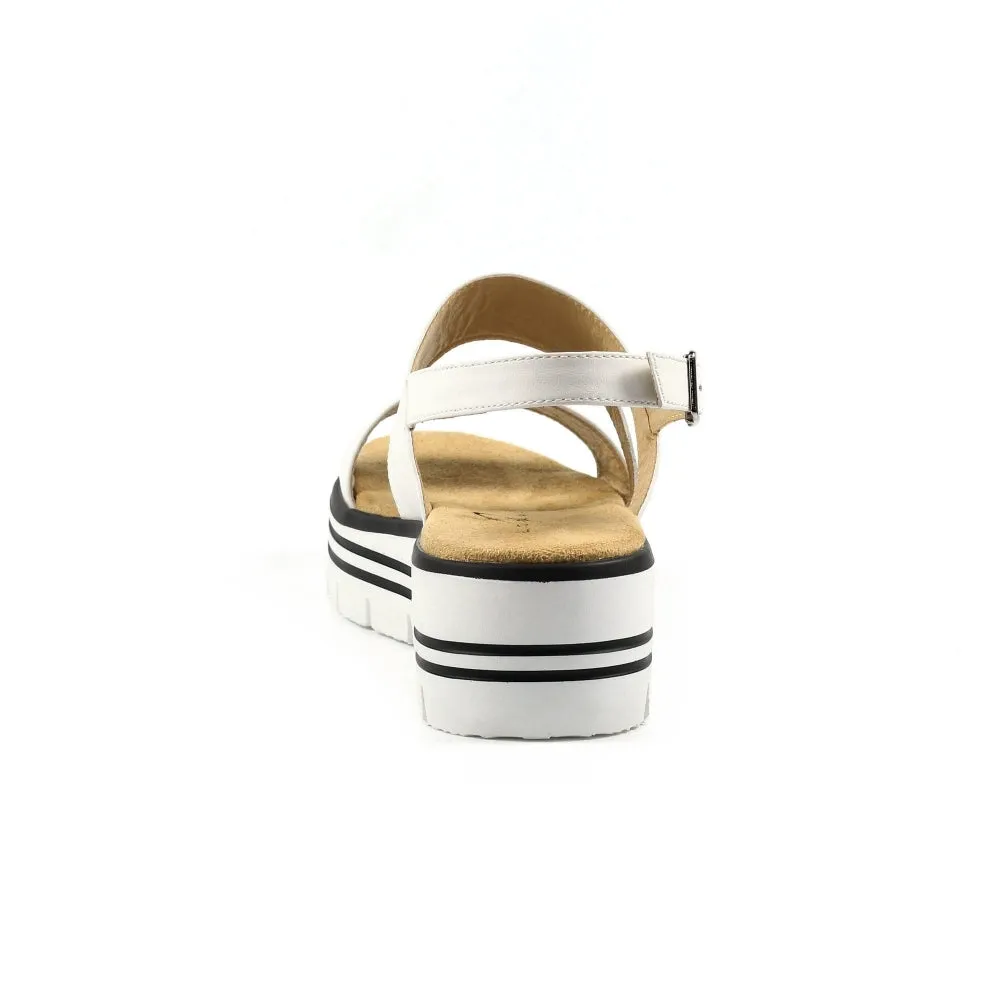 Lunar Jocelyn White Wedge Sandal