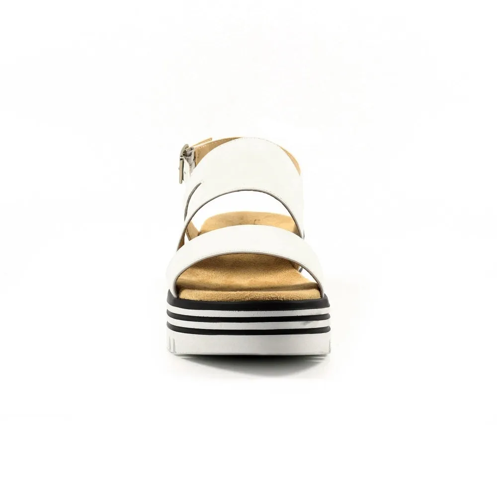 Lunar Jocelyn White Wedge Sandal