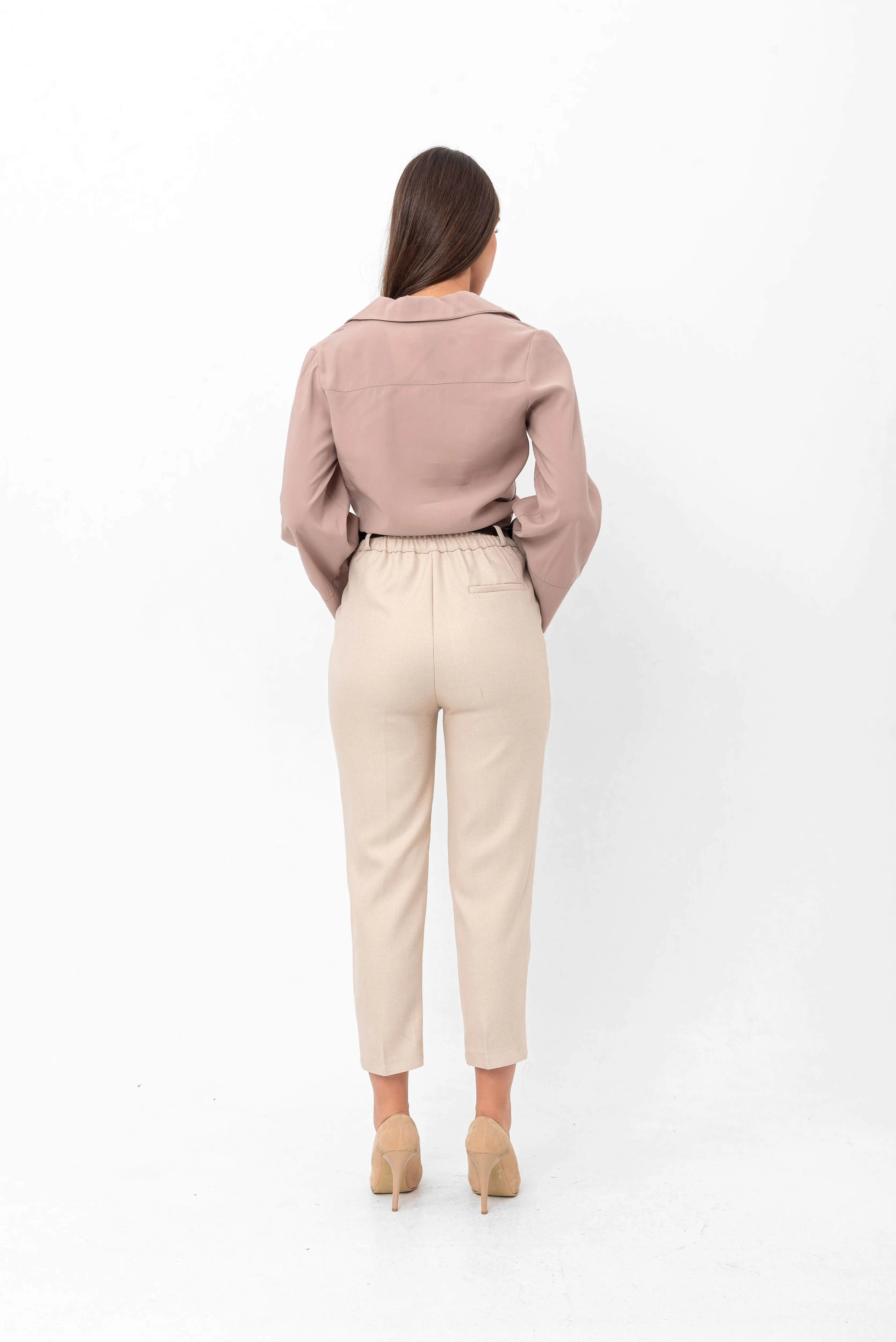 Marilyn Tie-Up Shirt - Beige