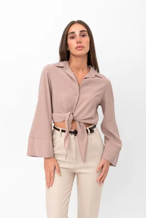 Marilyn Tie-Up Shirt - Beige