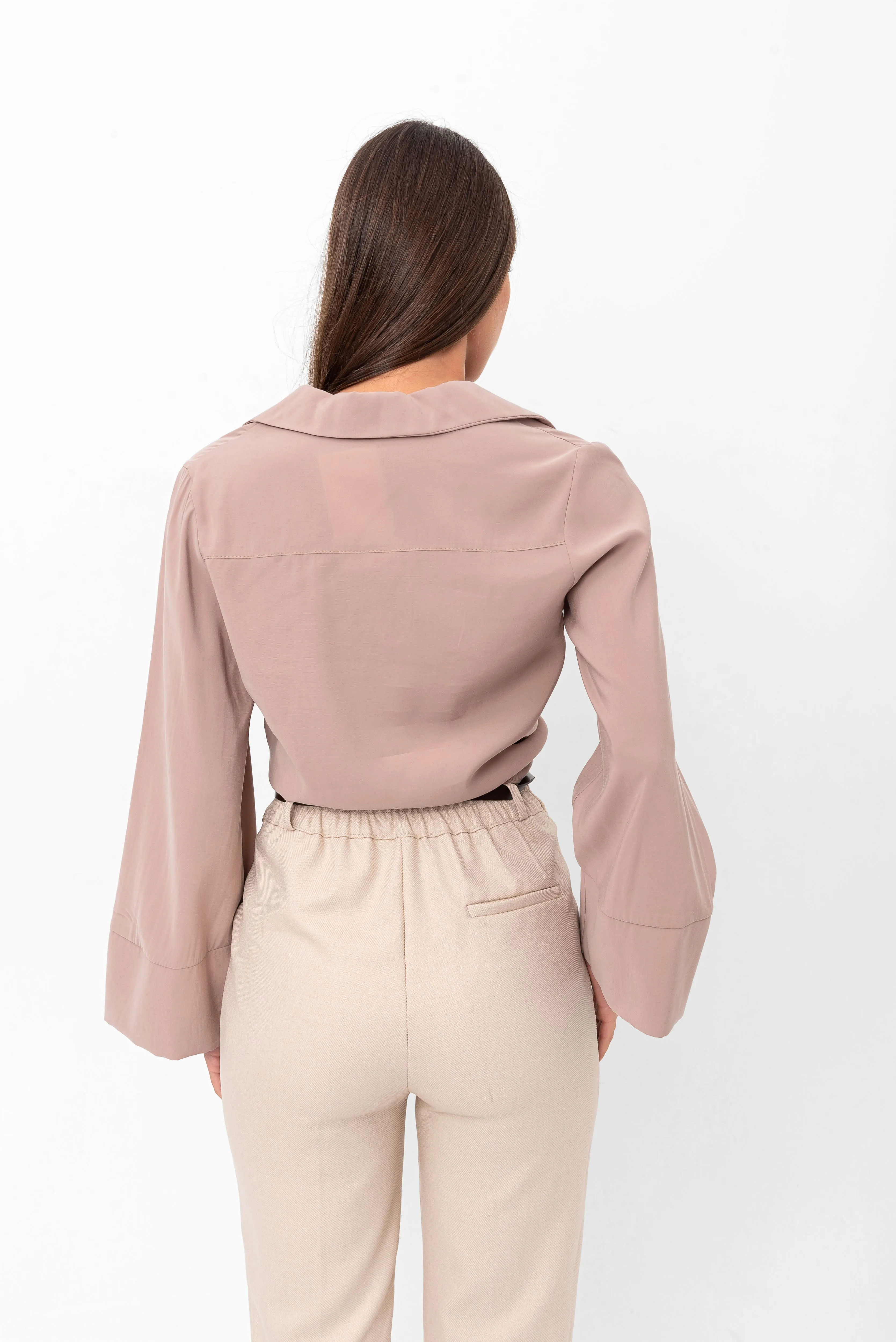 Marilyn Tie-Up Shirt - Beige