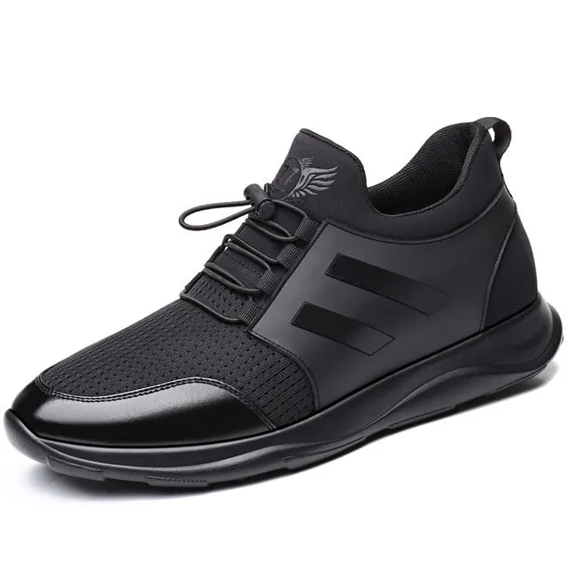 Men Casual Shoes Black Mesh Comfortable Walking Sneakers