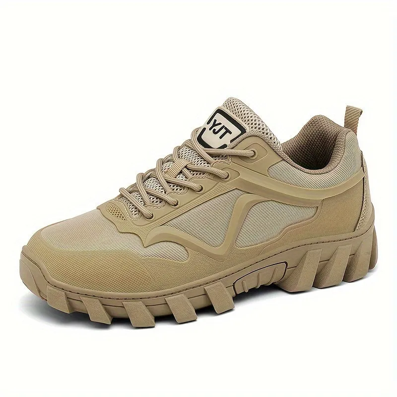 Men's Breathable Mesh Tactical Sneakers - Casual All-Season Fashion Footwear