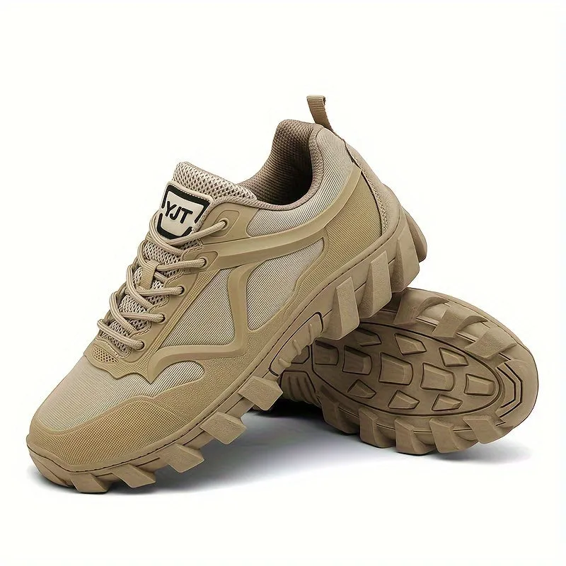 Men's Breathable Mesh Tactical Sneakers - Casual All-Season Fashion Footwear