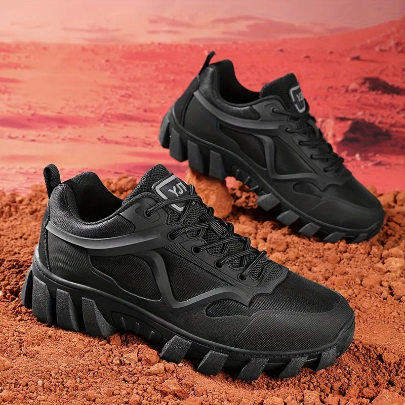 Men's Breathable Mesh Tactical Sneakers - Casual All-Season Fashion Footwear