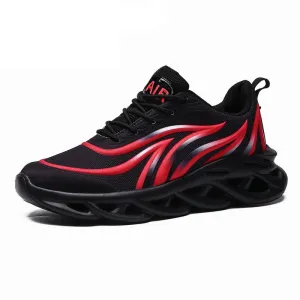 Men's Flame Print Sneakers Comfortable Running Sneakers