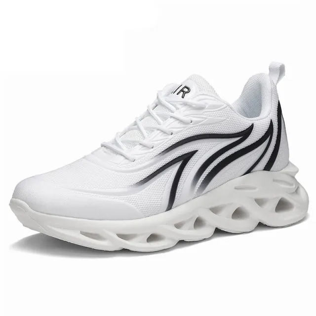 Men's Flame Print Sneakers Comfortable Running Sneakers