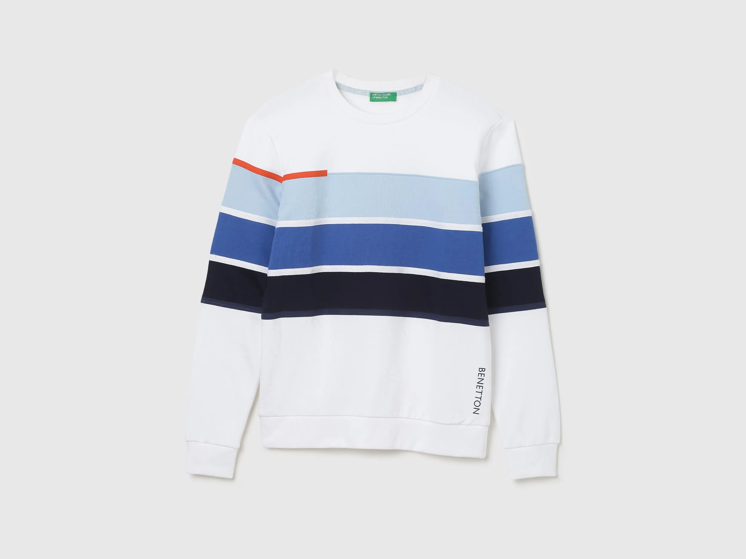 Mens Long Sleeve Stripe Sweatshirt