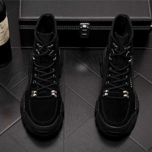 Men's shoes  Hip hop high tops ankle boots
