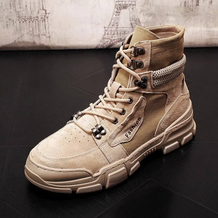 Men's shoes  Hip hop high tops ankle boots
