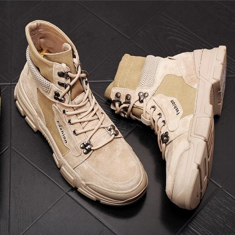 Men's shoes  Hip hop high tops ankle boots
