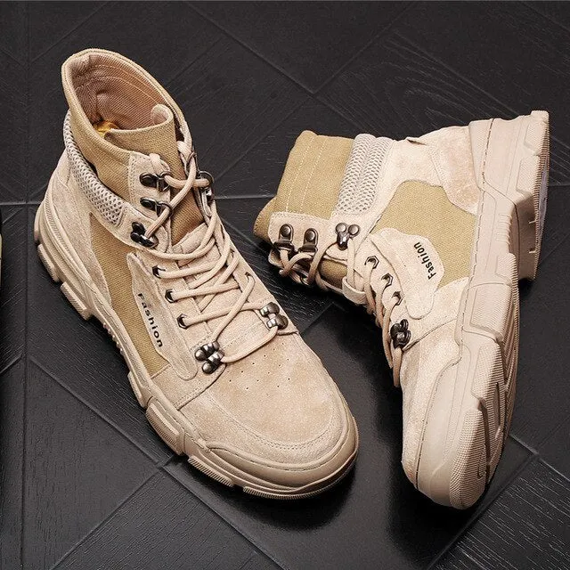 Men's shoes  Hip hop high tops ankle boots