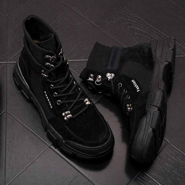Men's shoes  Hip hop high tops ankle boots
